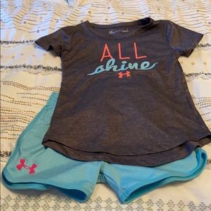 Under Armour Swing Shirt and shorts set EUC